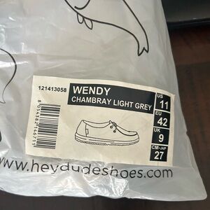 Wendy Hey Dudes chambray light gray